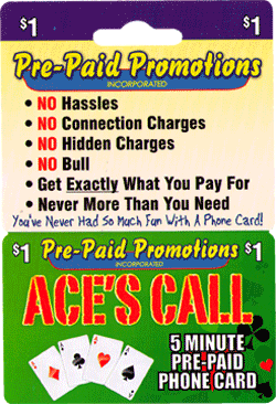 Aces Call Pre-Paid Phone Card