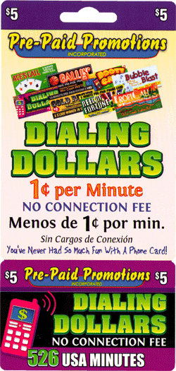 Dialing Dollars Pre-Paid Phone Card